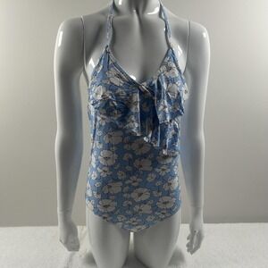 IFFEI Swimsuit Womens XL Multicolor Flamingo Ruffle One Piece Tropical Beach